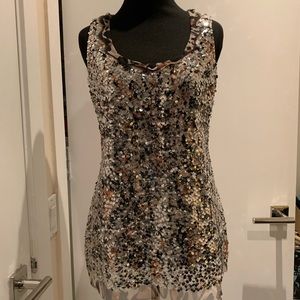 Elie Tahari sequin tank top